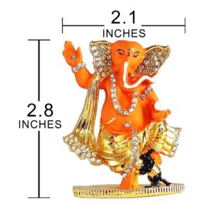 Sanbia Ganesha Idol for Car Dashboard & Ganesha Car Hanging Combo (Set Of 2) - Image 3