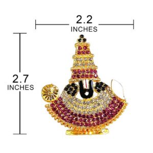 Sanbia Tirupati Bala Ji Idol for Car Dashboard & Ganesha Car Hanging Combo (Set Of 2) - Image 3