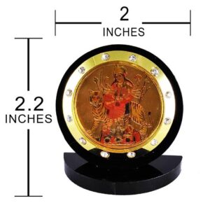 Sanbia Maa Durga / Sherawali Mata Car Dashboard Idol Figurine Showpiece - Image 3