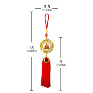 Sanbia Ganesha Idol for Car Dashboard & Ganesha Car Hanging Combo (Set Of 2) - Image 4