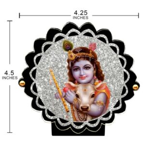 Sparkling Krishna Car Dashboard Idol & Car Hanging Combo (Set Of 2) - Image 3