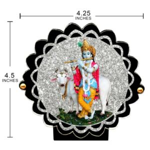 Sparkling Krishna Car Dashboard Idol & Car Hanging Combo (Set Of 2) - Image 3