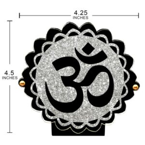 Sparkling Om Shiva Car Dashboard Idol & Hanuman Car Hanging Combo (Set Of 2) - Image 3