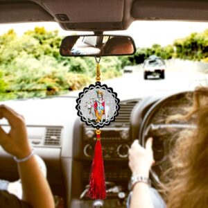 Sparkling Krishna Gopal Car Hanging for Car Interior Decor (Size: 4x13in) #6811 - Image 4