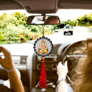 Sparkling Ganesha Car Hanging for Car Interior Decor (Size: 4x13in) #685 - Image 4