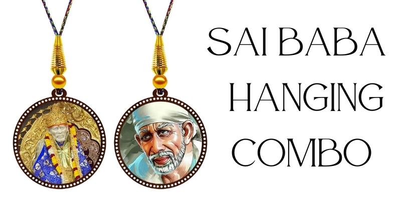 sai baba car dashboard idols hanging