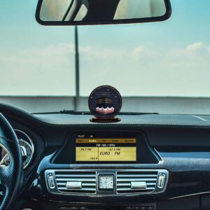GiftzLane Wood Allah Hanging & Mecca Madina Car Dashboard Showpiece Combo, Standard, Multicolour - Image 5