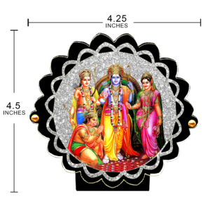 Giftzlane Ram Darbar Hanuman Idol for Car Figurine Showpiece for Car Interior Decor - Image 3