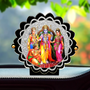 Giftzlane Ram Darbar Hanuman Idol for Car Figurine Showpiece for Car Interior Decor - Image 4