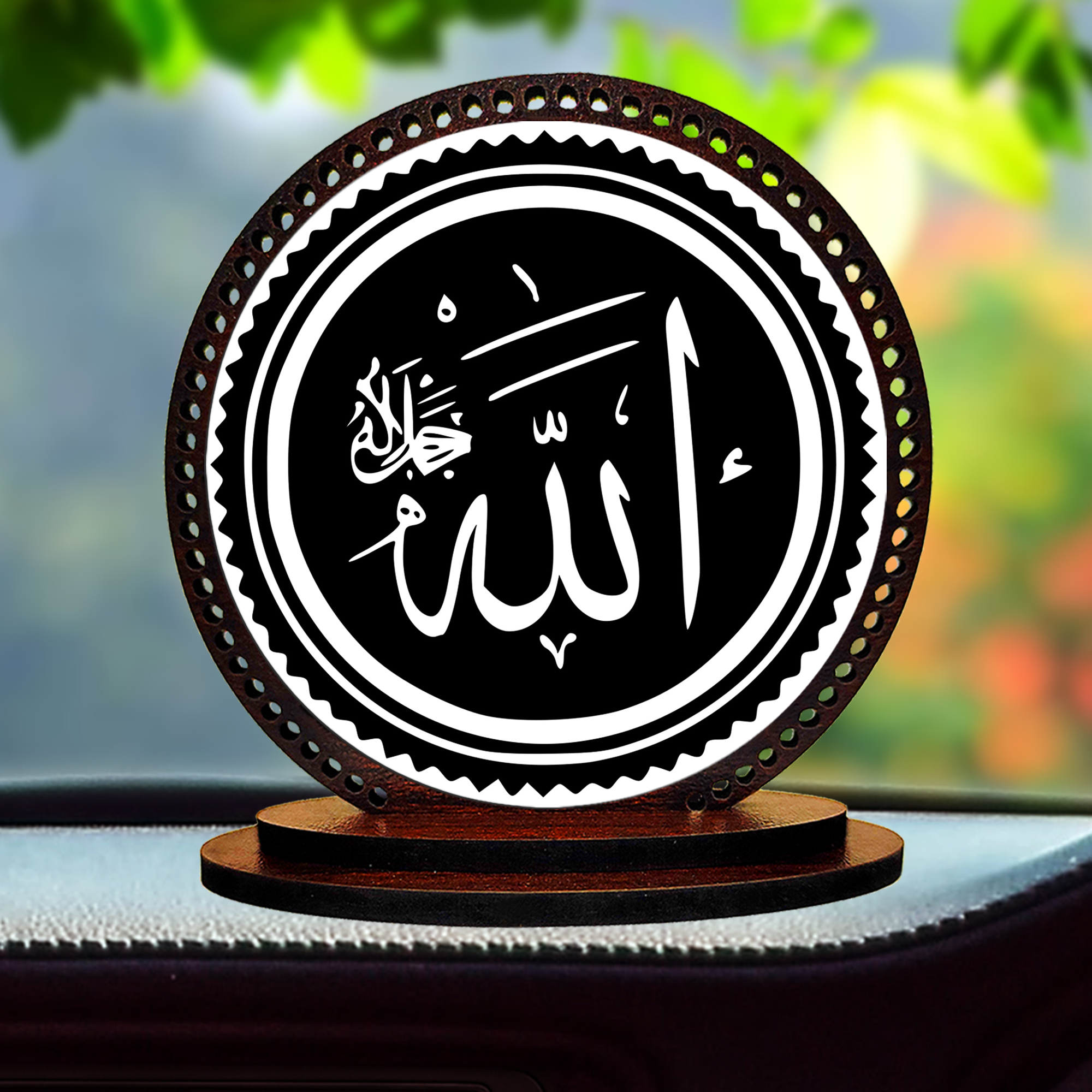 Tzlane Allah Sign Statue Car Dashboard Idol Spiritual Vastu Muslim