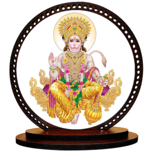 Hanuman Statue for Car Dashboard Idol Figurine Showpiece for Car Interior Decor (Size: 4.5x4.5in) - Image 2