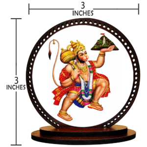 Hanuman Statue for Car Dashboard Idol Figurine Showpiece for Car Interior Decor (Size: 4.5x4.5in) - Image 3