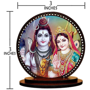 Giftzlane Shiv & Parvati Car Dashboard Idol Figurine Showpiece - Image 3