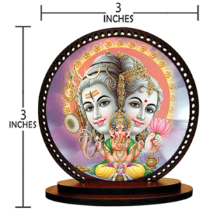 Giftzlane Shiv Parivar Car Dashboard Idol Figurine Showpiece - Image 3