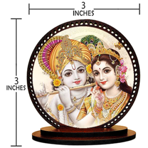 Sanbia Radha Krishna Car Dashboard Idol Figurine Showpiece for Car Interior Decor - Image 3